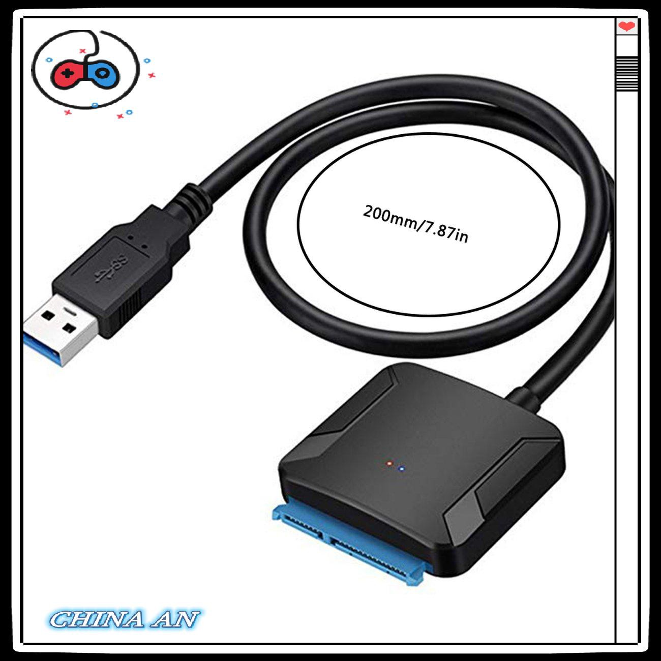 ⚡Hot sản phẩm/USB 3.0 to 2.5"/3.5" IDE SATA Hard Drive Adapter HDD Transfer Converter