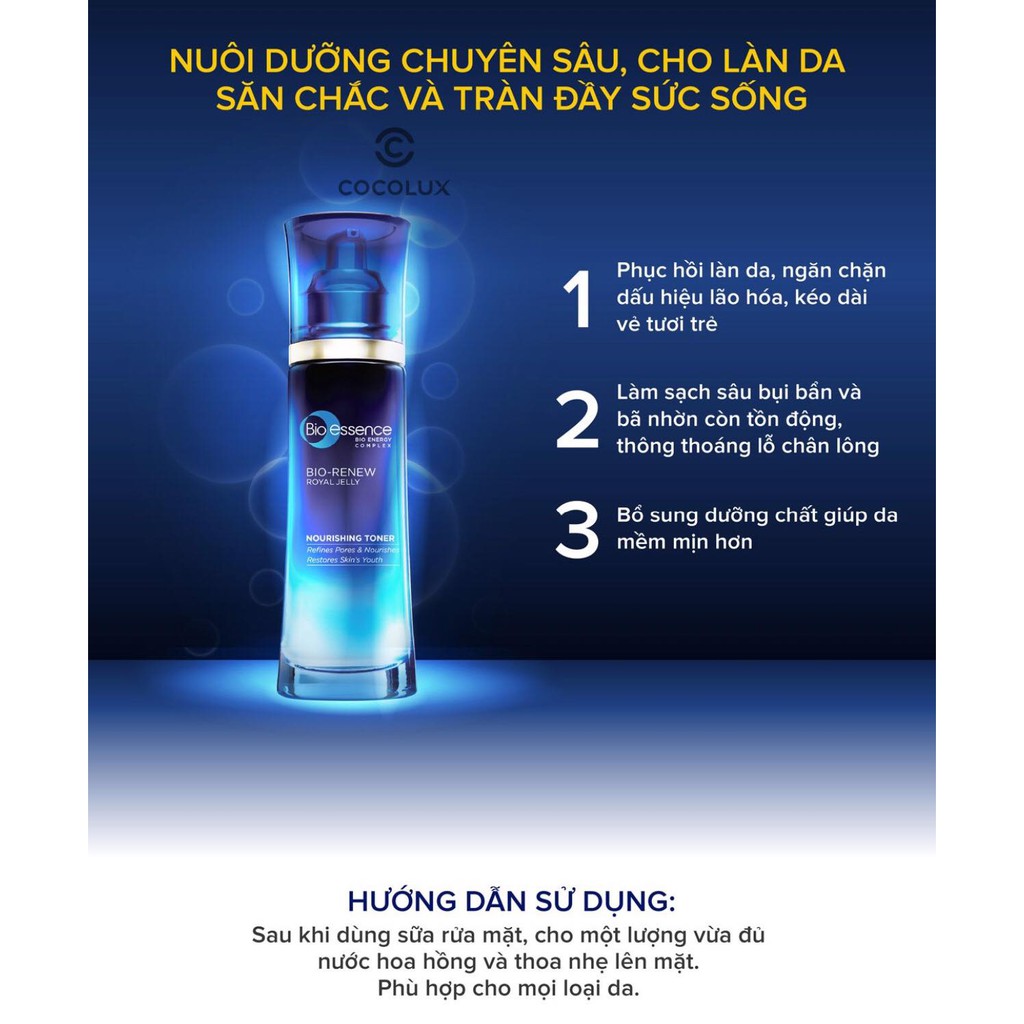 [CoCoLux] Nước hoa hồng Bio Essence RENEW +VAT