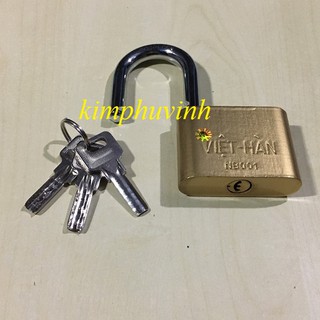 01 CÁI - Ổ KHÓA BẤM 6P VIỆT HÀN - Ổ KHÓA BẤM VÀNG 60MM