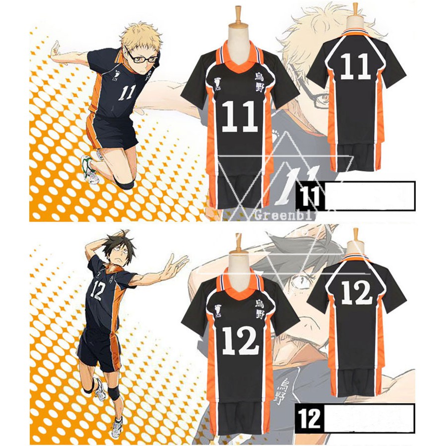 Haikyuu!! Áo thun tay ngắn hóa trang nhân vật Kageyama Tobio