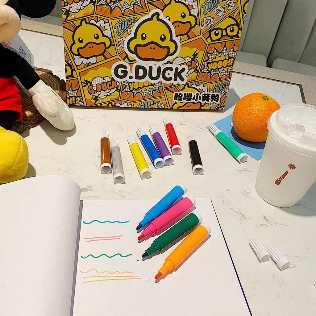 Bộ Hộp vali màu tô G.DUCK 67 chi tiết tiện lợi- nội địa Trung cho bé tập vẽ