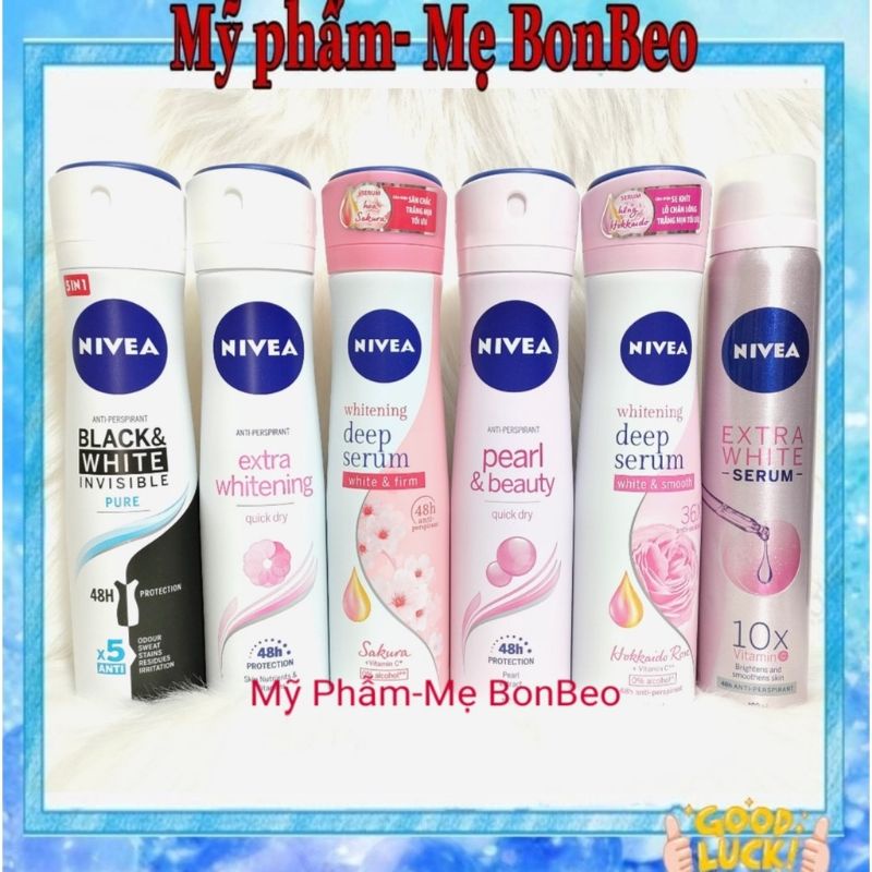 Xịt Khử Mùi Nivea các loại 150ml