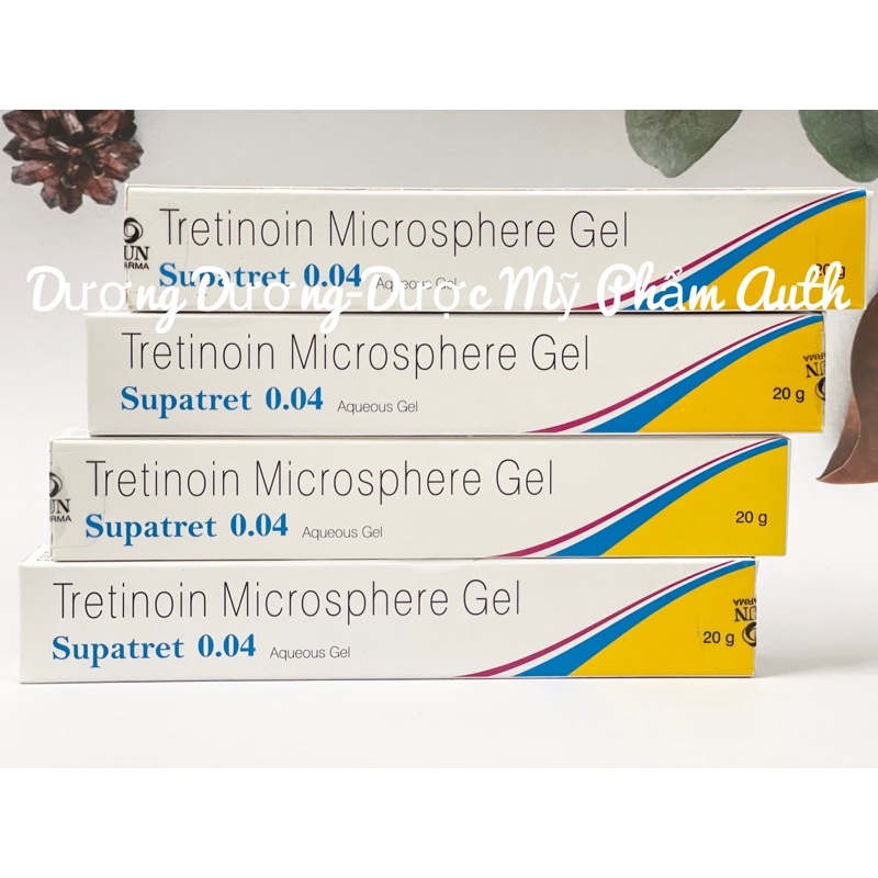 Tretinoin Supatret 0.04% Microsphere Gel 20g - Giảm mụn, sáng da, giảm nếp nhăn