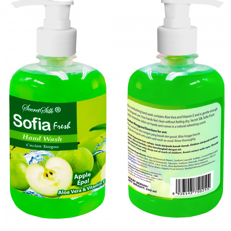 Nước rửa tay Sofia Fresh 500ml đủ hương