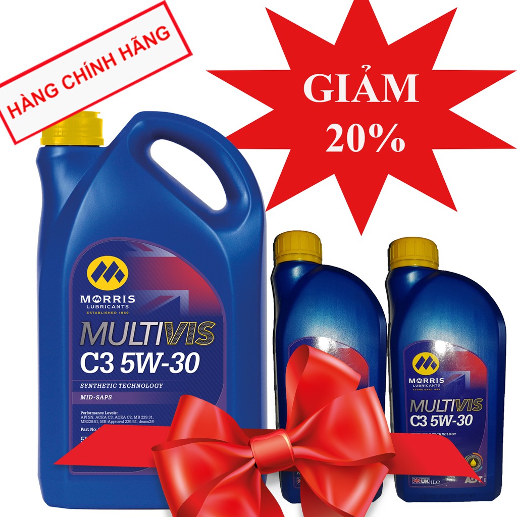 7L dầu nhớt dexos2 Morris Multvis ADT C3 5W-30 cho xe Chevrolet Colorado, Trailblazer