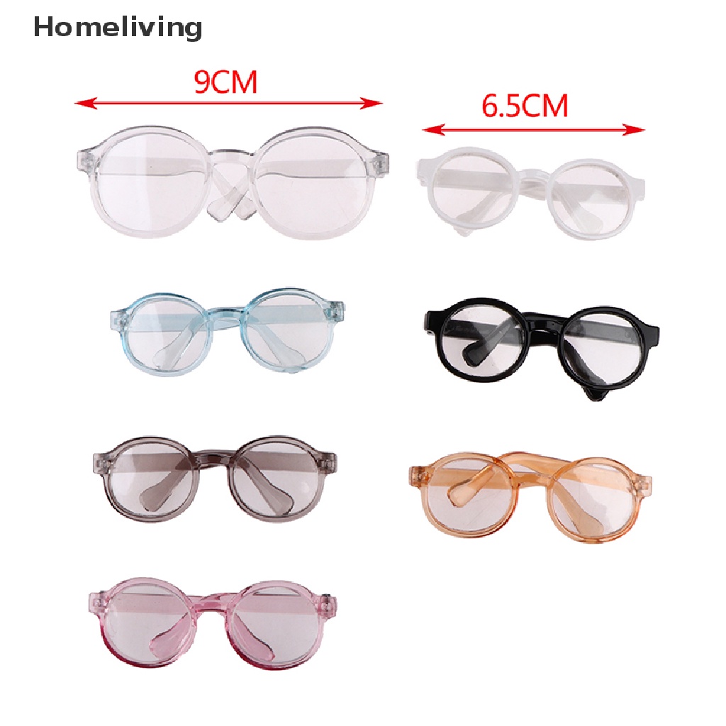 Mắt Kính Gọng Tròn 6.5 / 9.5cm Cho Búp Bê