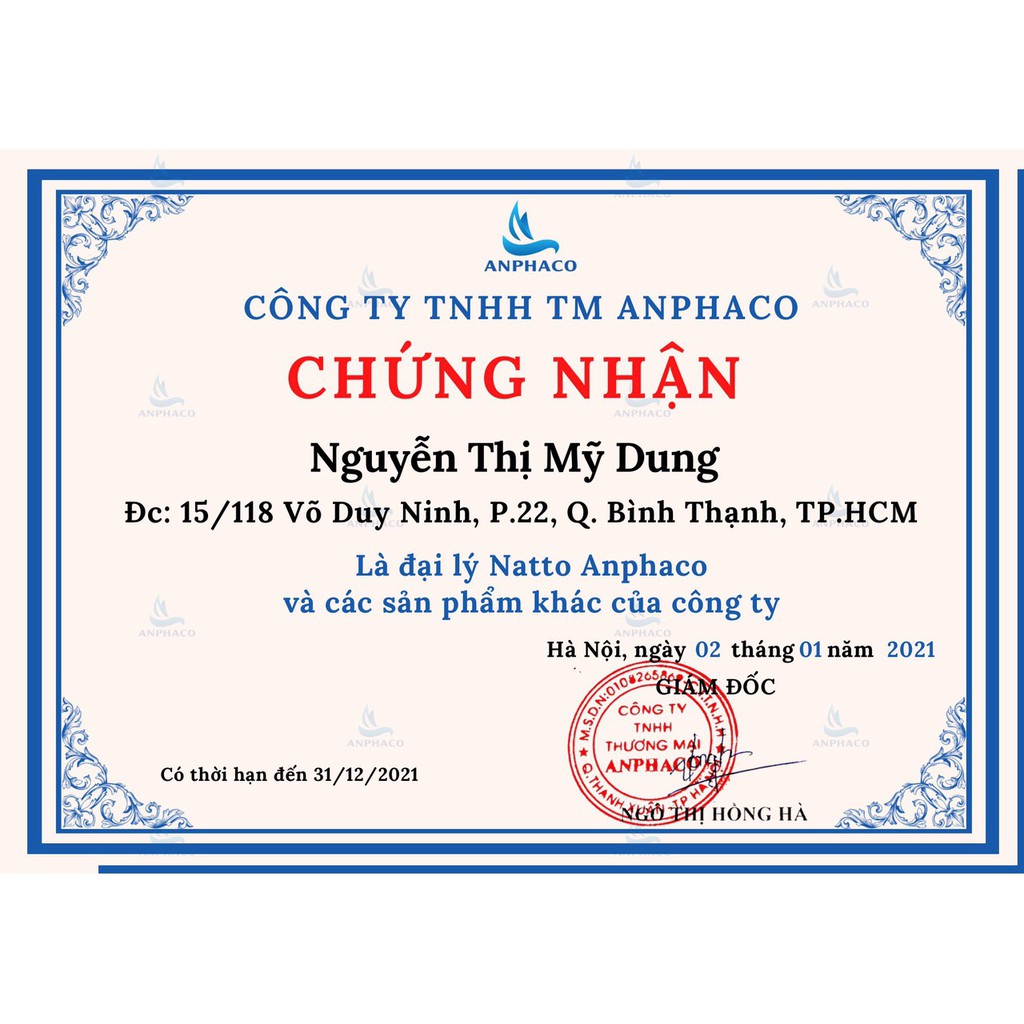 Đậu tương lên men dạng hat 100gr (Natto tươi Anphaco)