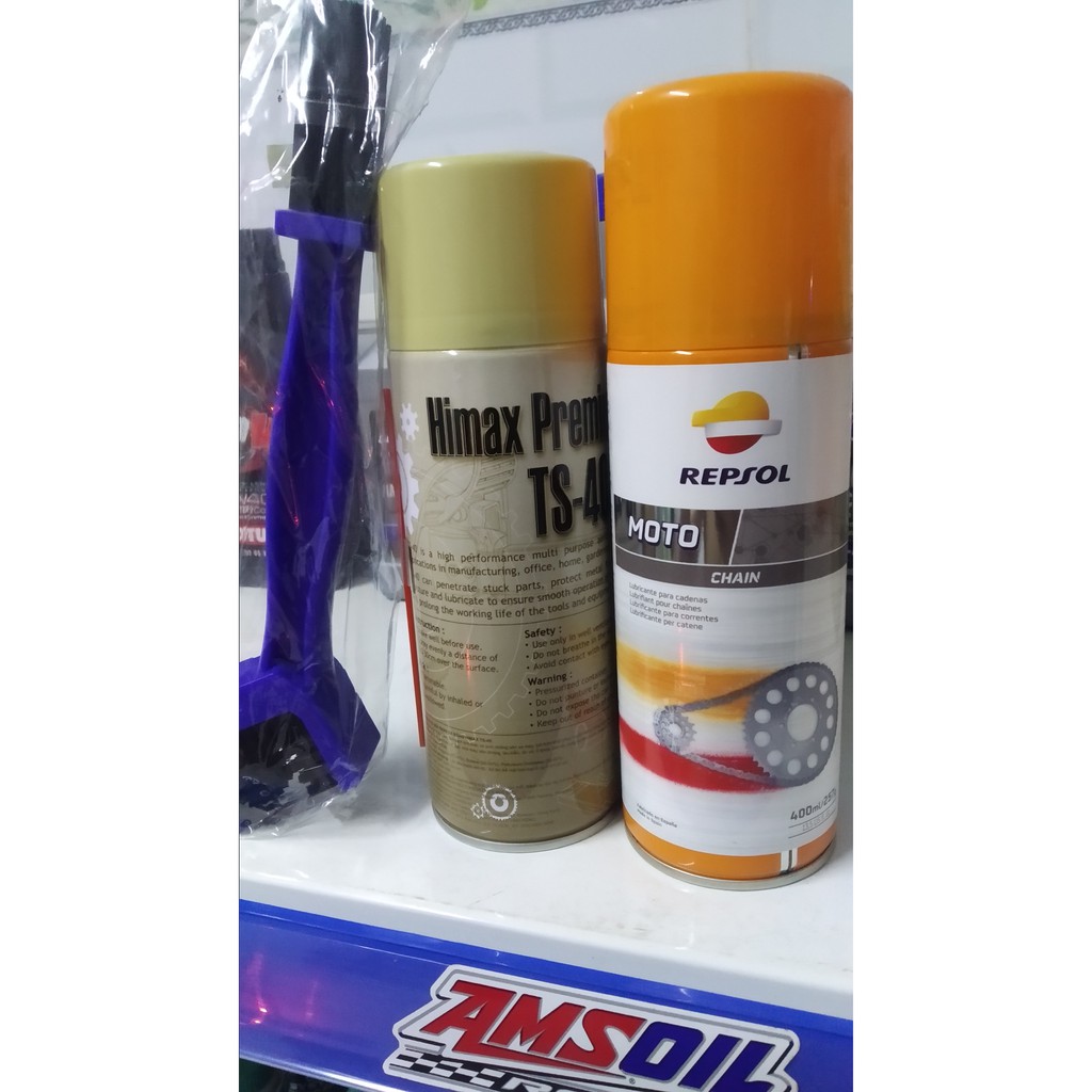 Combo Vệ Sinh Sên TS40 400ml Và Dưỡng Sên Repsol 400ml Tặng Bàn Chải