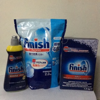 Conbo bột rửa chén bát chuyên đưngf cho máy bột Finish 2.2kg + muôi Finish + bóng Finish 400 ml