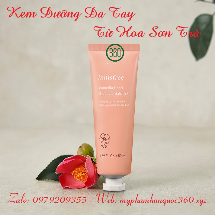 Kem Dưỡng Da Tay Từ Hoa Sơn Trà – Innisfree Camellia Hand &amp;Cuticle Balm 50ml