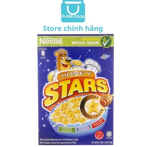 Bánh / Ngũ cốc ăn sáng Nestlé Honey Stars (vị mật ong) Hộp 150/300g