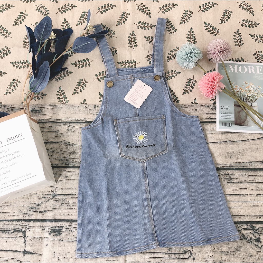 Yếm Thời Trang Hàn Quốc Dành Cho Bé Gái Mẫu Hot 2022 - Họa Tiết Thêu Xinh Cute (048)