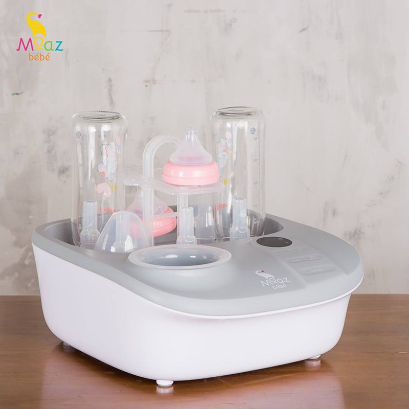 [Haobaby shop] Máy tiệt trùng sấy khô bình sữa và hâm sữa cho bé Moaz Bebe MB005