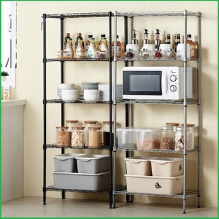 Kệ bếp đa năng khung thép đen 5 tầng - Kệ để đồ nhà bếp