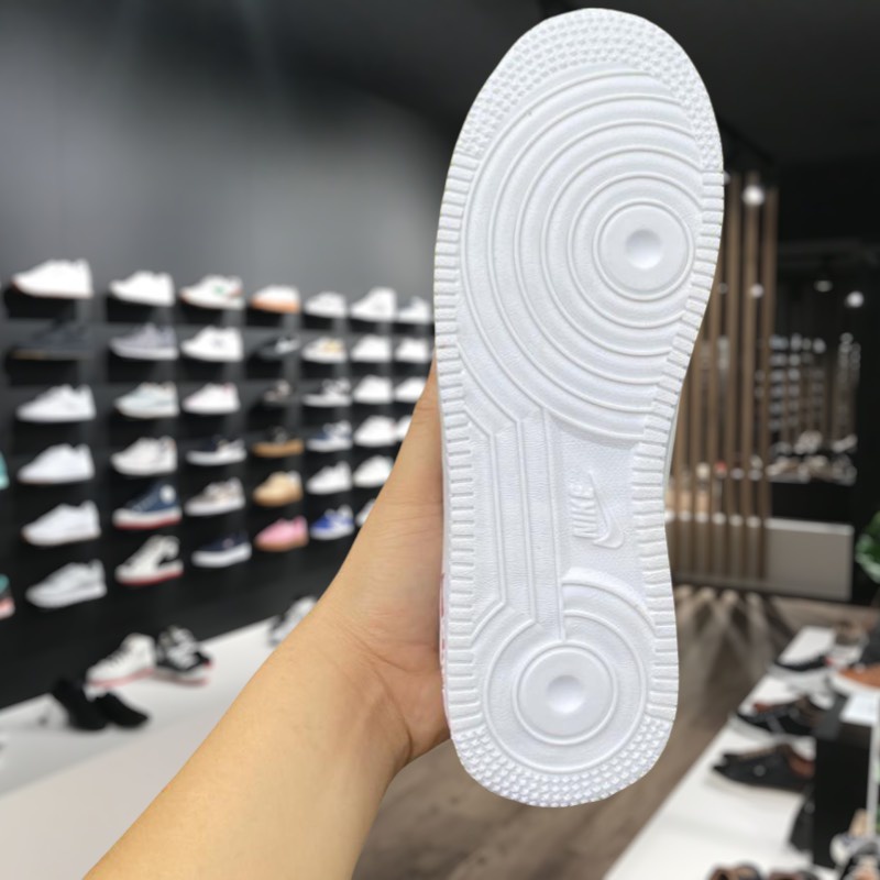 Giày thể thao AF1 custom vệt nâu,Giày sneaker air force 1 low premium white brown nam nữ cực chất dễ phối đồ 2022 | BigBuy360 - bigbuy360.vn