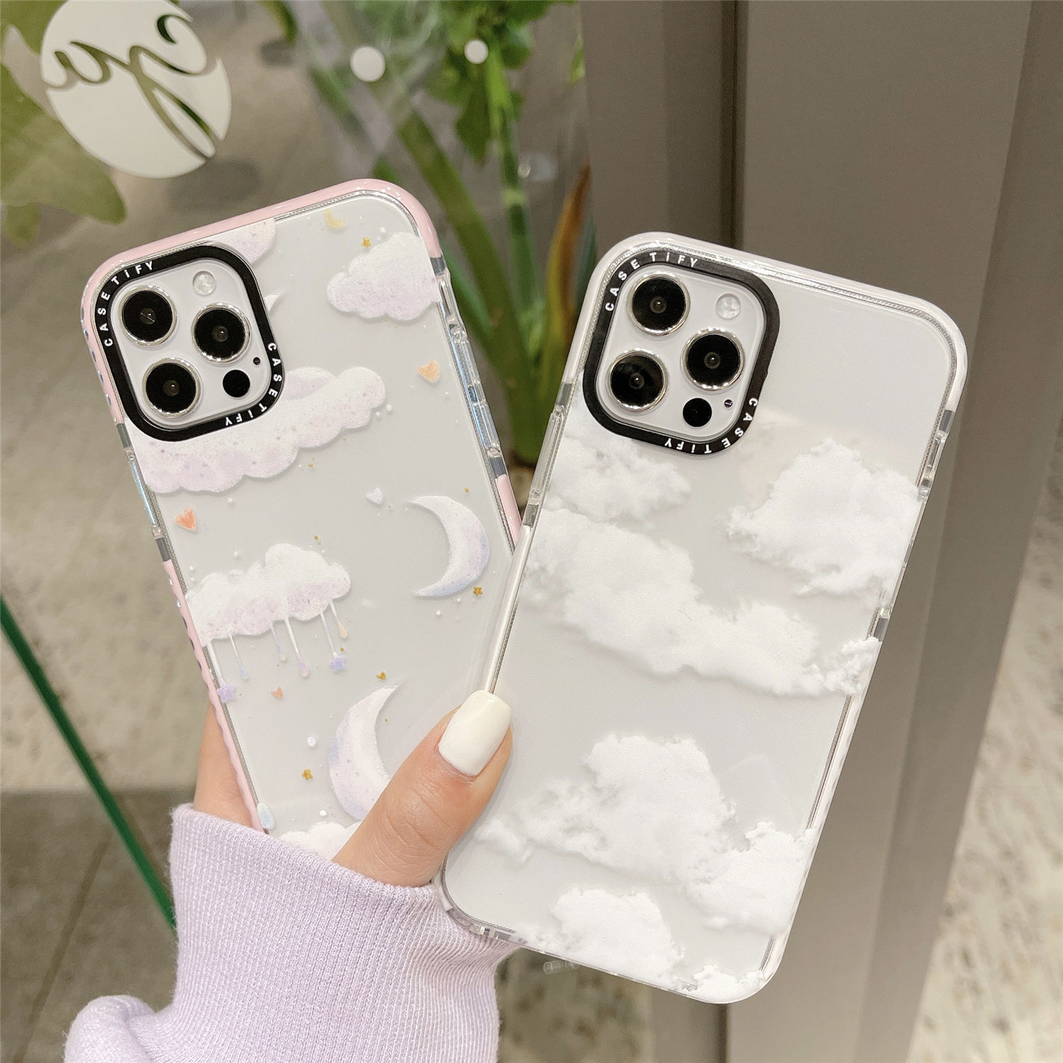 ốp điện thoại Chống Sốc Trong Suốt In Hình Mây / Mặt Trăng Cho Iphone 12 Mini Pro Max 11 Pro Max 7 8 Plus Xs Max Xr X Se | BigBuy360 - bigbuy360.vn