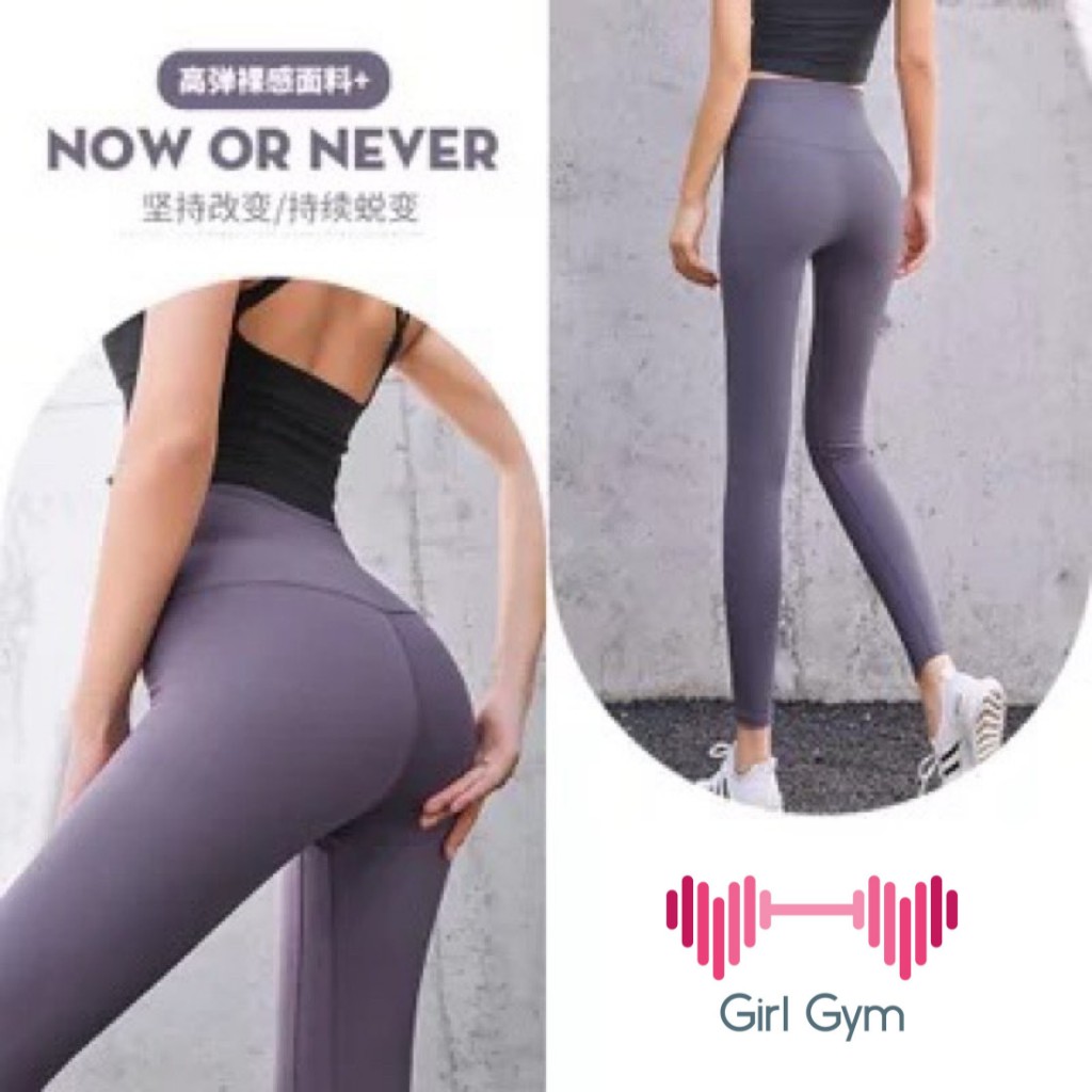 Quần tập legging, gym, yoga dài cạp cao siêu nâng mông ôm dáng vải co dãn 4 chiều thoáng mát GirlGym
