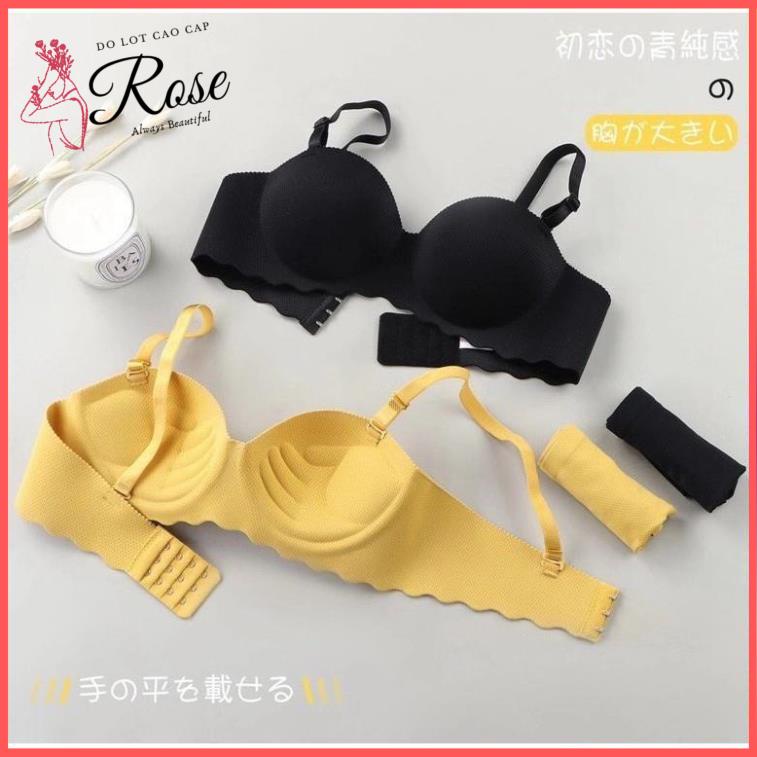 Áo Lót Nữ Su Đúc Thông Hơi Cup Ngang Classic Áo Ngực Đệm Bàn Tay 2CM NÂNG NGỰC Quai Áo Có Tháo Rời - Rose 2220