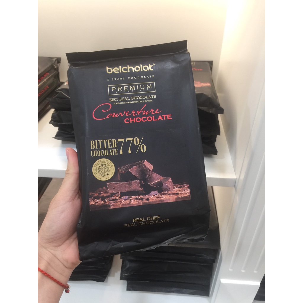 Socola nguyên liệu Belcholat Dark Couverture chocolate 77%