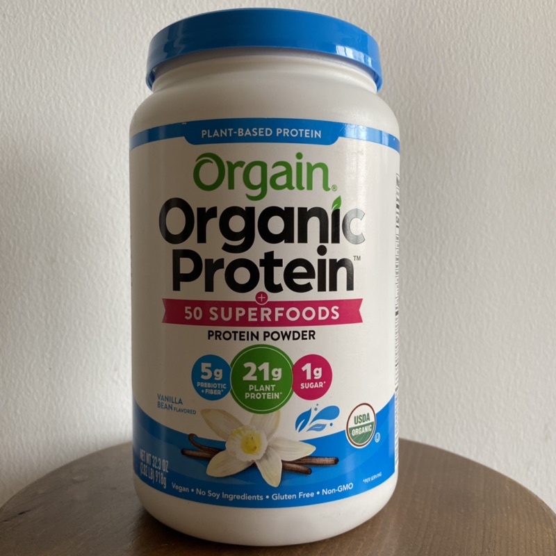Bột đạm thực vật hữu cơ Orgain Protein organic Superfoods 918g vị vani order US