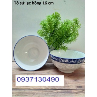 Tô sứ lạc hồng 16 cm