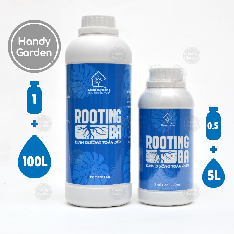 Nước Tưới Dinh Dưỡng Kích rễ Rooting BA siêu ra rễ Node Kiểng Lá, Kie Phong Lan, thuần Sen Đá HandyGarden