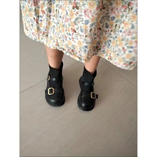 Bốt cổ chun bé gái cách điệu