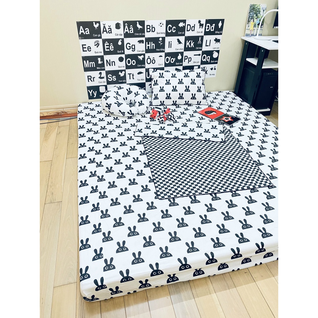 GA, GỐI, CHĂN Kích Thích Thị Giác KIWI'S MOM - 100% Cotton Hàn - In kỹ thuật số - Tuyệt đối không phai màu