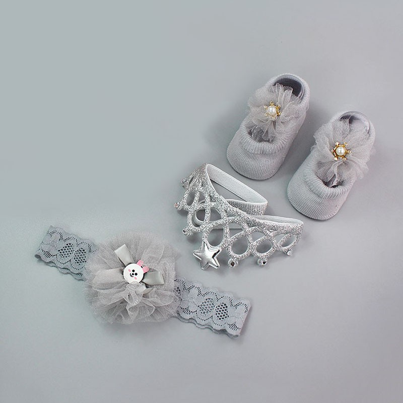 Set 3 Băng Đô Hoa Xinh Xắn Dành Cho Bé Gái