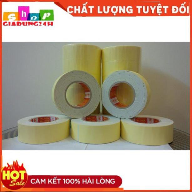 Băng dính xốp vàng 2 mặt bản 2cm và 5cm siêu dính-Giadung24h