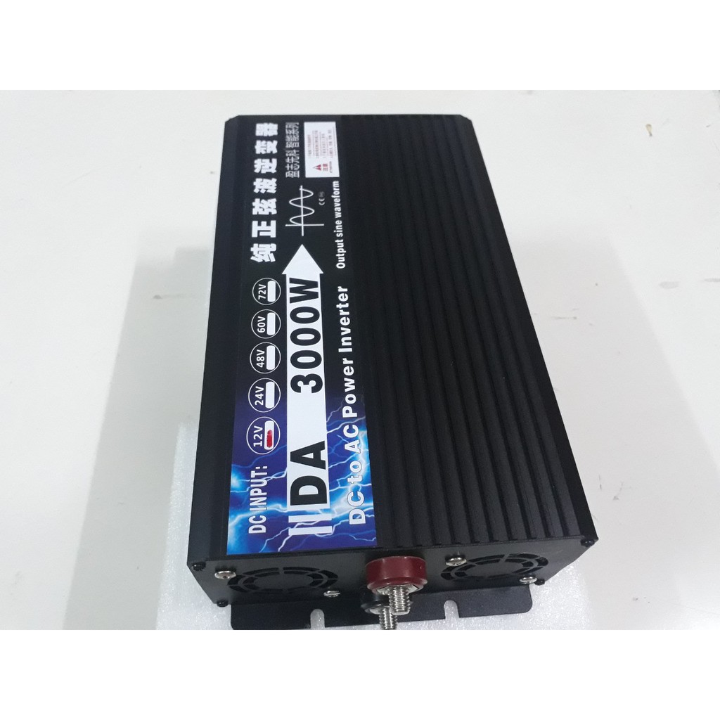 Bộ đổi nguồn inverter 12v lên 220v 5000W Sóng Sin chuẩn-INVERTER 12v 5000W