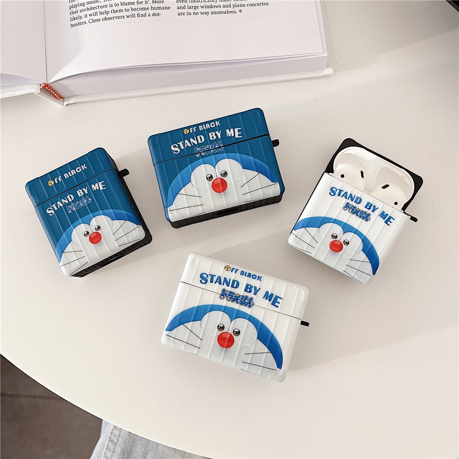 Vỏ Bảo Vệ Hộp Sạc Tai Nghe AirPods Pro AirPods 3 gen3 Airpods 2 Bằng Silicon Họa Tiết Hoạt Hình Doraemon