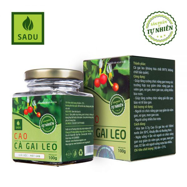 Cao Cà Gai Leo SADU-Tăng Cường Giải Độc, Bảo Vệ Gan - Hộp 100g