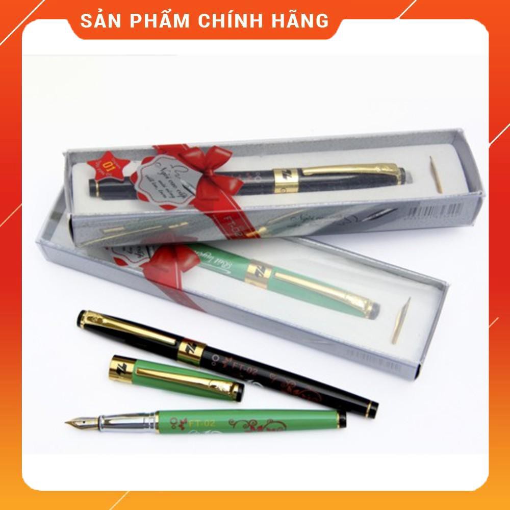 [Chính Hãng] Bút viết chữ đẹp FT-02 PLUS ĐIỂM 10 (Hộp 1 Cây) - Bút máy ngòi mài nông