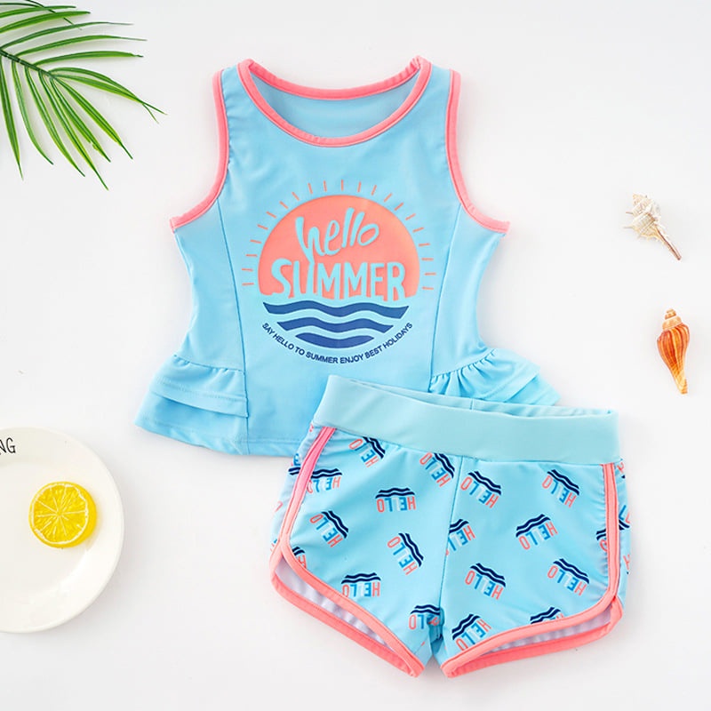 Bộ bơi bé gái đủ size từ 2 - 12 tuổi - Bộ bơi SUMMER