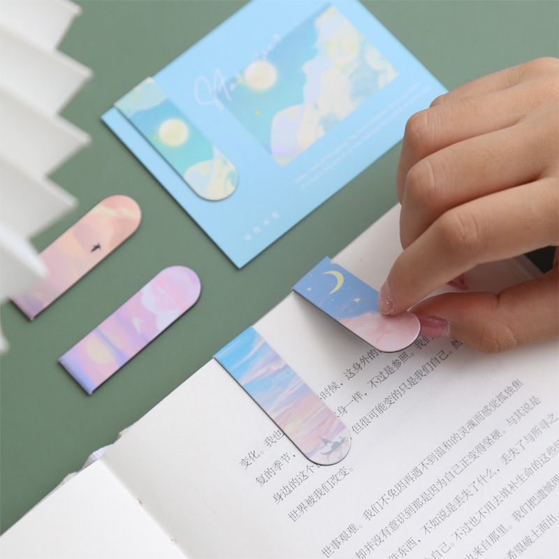 Kẹp Đánh Dấu Trang Sách Từ Tính Hình Đám Mây Biển Xinh Xắn
