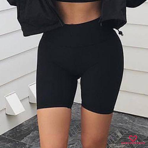 Quần Ngắn Lưng Thun Tập Thể Thao Cho Nữ