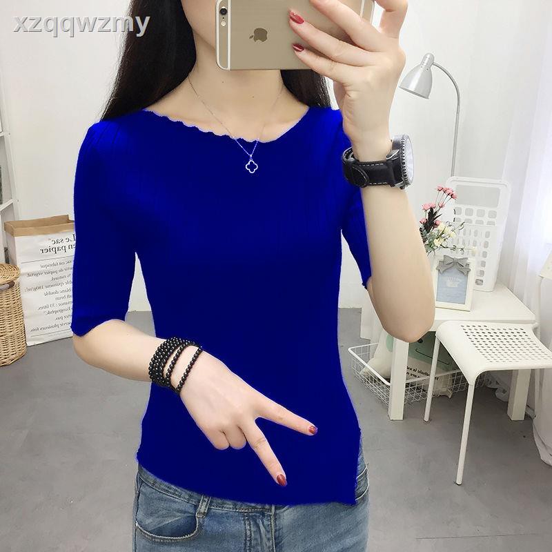 Áo Sweater Tay Lửng Thời Trang Hàn Quốc Dành Cho Nữ 2021