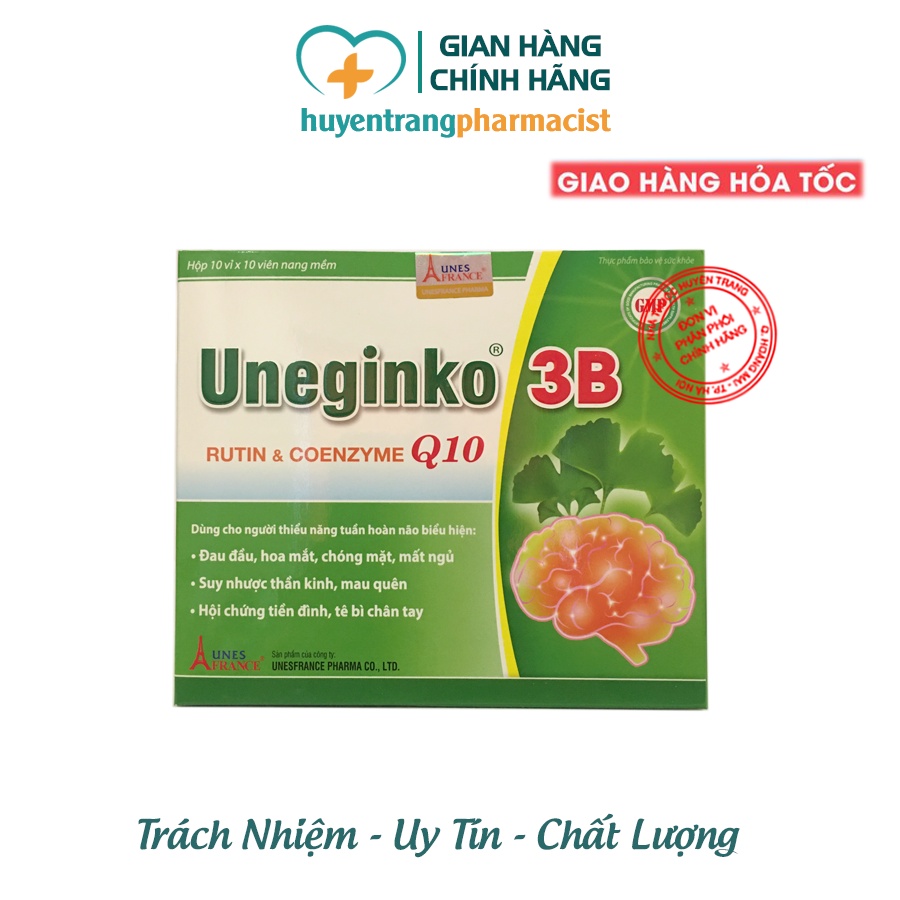 ✔️️️ UNEGINKO 3B - Bổ não, tăng cường tuần hoàn máu não
