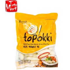 Bánh gạo tokbokki nhân phô mai (500g) Sannadle chính hãng