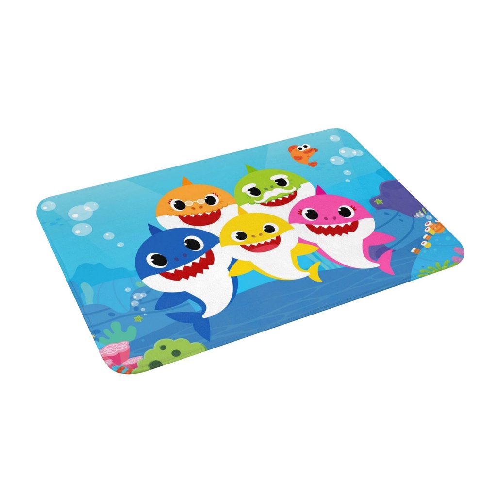 Thảm Chùi Chân Chống Trượt Hình Cá Mập 40 * 60cm