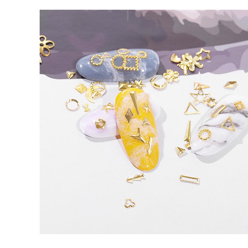 Phụ Kiện Trang Trí Móng Tay Bằng Kim Loại Đính Đinh Tán Thời Trang DIY