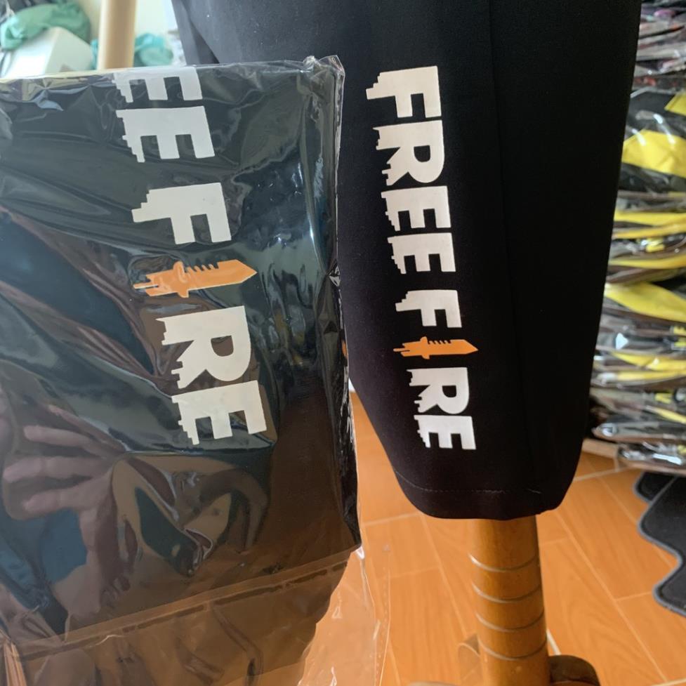 Quần Short Nam Free Fire  thun lạnh thể thao mềm mịn kết hợp với áo thành set bộ cực đẹp