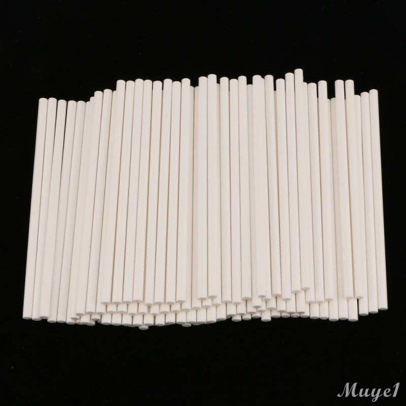 [{COD}] 100 Paper Lollipop Sticks Chocolate Supplies Cake Pops Decor 10cm / 3.94\'\'