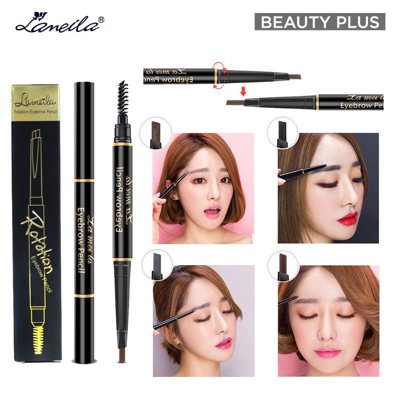 [Bán sỉ] Chì kẻ mày Lameila 2 đầu bút và cọ sắc nét | BigBuy360 - bigbuy360.vn