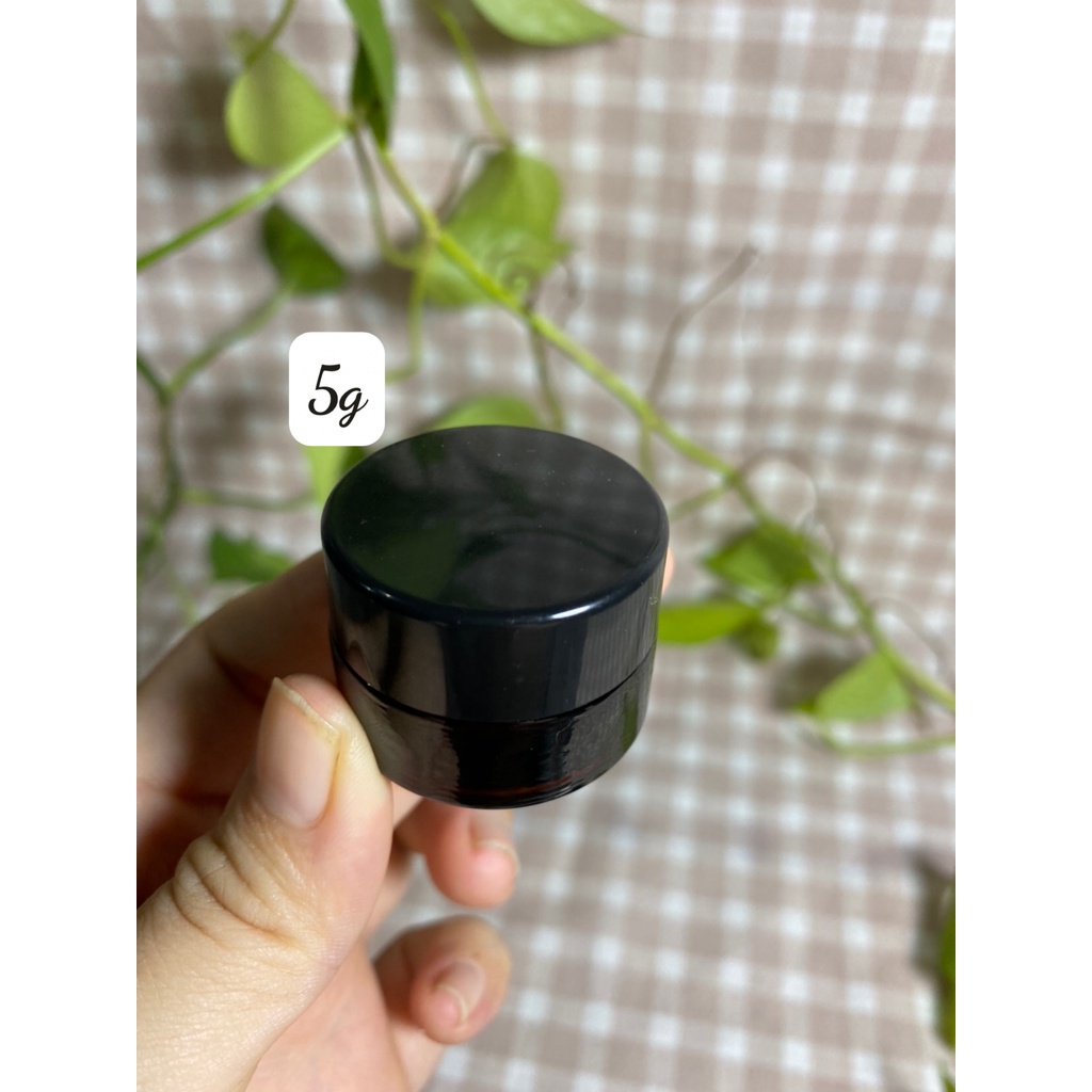 HỦ THỦY TINH ĐEN ĐỰNG KEM 5G/10G/20G/30G/50G