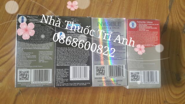 HỘP TO 10 CÁI  BAO CAO SU DUREX INVISIBLE, HÀNG CHUẨN