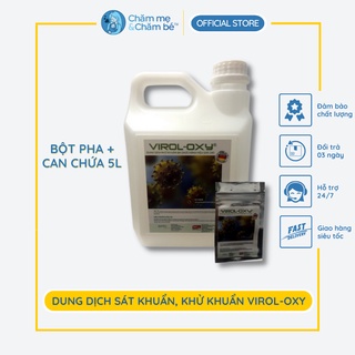Dung dịch sát khuẩn, khử khuẩn Virol-Oxy 20gr kèm Can chứa 2 lít - Nhập khẩu CHLB Đức