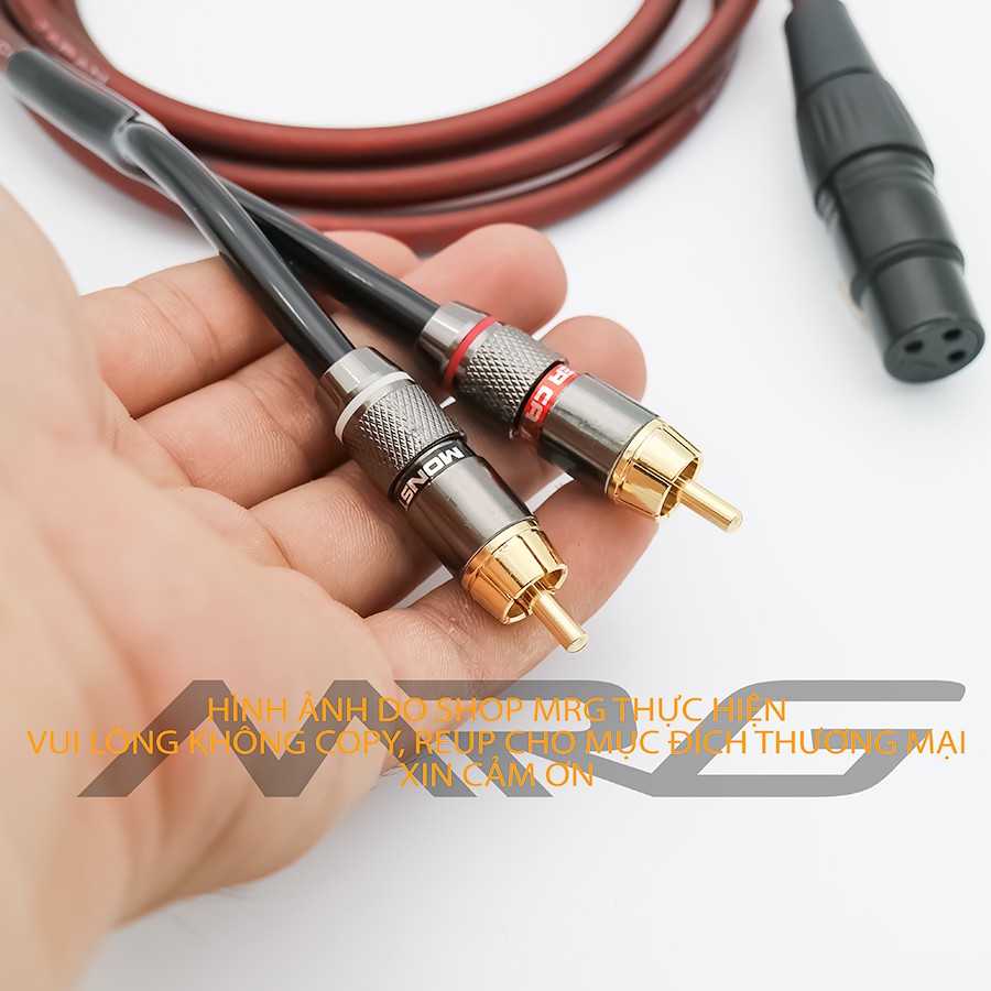 Dây Canon Cái Ra 2 AV Hoa Sen Dài 2met 3met 1met 0.5met dây âm thanh từ vang số ra sub  TG001 MrG