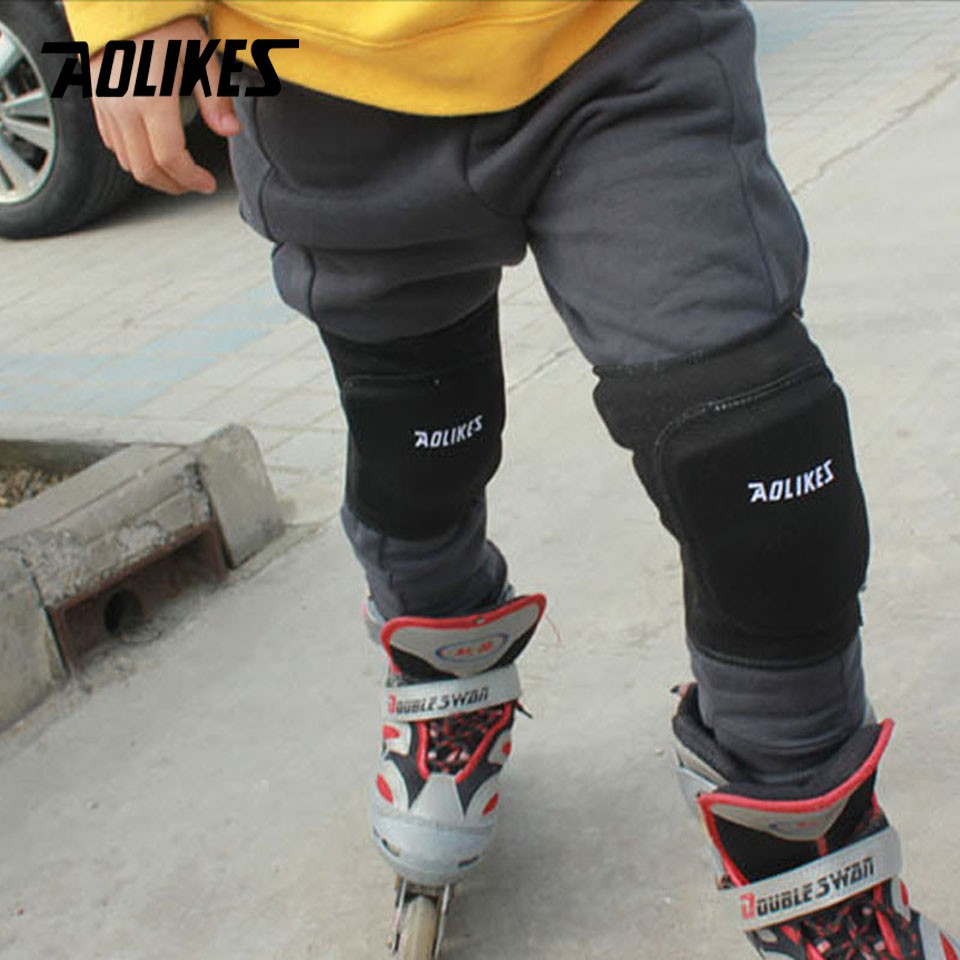 Băng bảo vệ đầu gối, Bó gối có đệm hỗ trợ bảo vệ đầu gối chân cao cấp Aolikes 0219